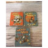 Three Mickey Mouse 1935 Whitman books