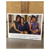 Michelle Obama Facismilie Auto with family