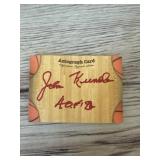John kundla signed business card basketball HOF