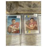1973 and 1972 Topps football Len Dawson cards