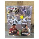 Signed Washington Redskins football program