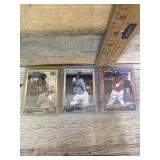 Three 2015 Topps pro debut baseball cards signed