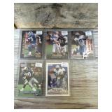 Group of Barry Sanders football cards