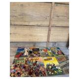 Mix of gold age treasure chest comic books