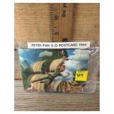 Walt Disney, Peter Pan 3-D postcard 1966