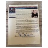 Signed George Blonda page football Hall of Fame