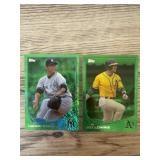 2012 Topps green sparkle refractors