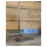 Metal Haskins Signs