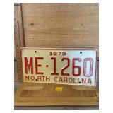 New 1979 North Carolina Carolina license plate