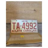New 1979 North Carolina Carolina license plate