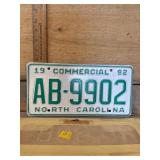 New 1992 North Carolina Carolina license plate