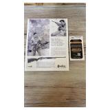 Robert Stack Signed Mossberg magazine, page JSA