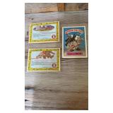 Three 1986 Topps, garbage pail kids jumbo cards