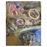 Large assortment of costume jewelry