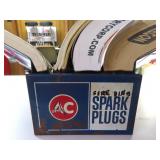 Vintage Metal AC Spark Plug Dealers Book Holder