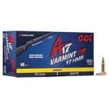Two Hundred (200) Rounds: CCI A17 17HMR 17 Grain