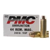 Twenty-One (21) Cartridges: PMC .44 MAGNUM 240 gr.
