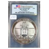Five Troy Ounce .999 Silver Hot Springs Quarter