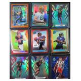 Nine (9) Serial #d Football Rookie Cards