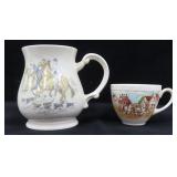 NO SHIPPING: Horses, Hunt Scene and Stagecoach