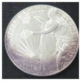 Silver 1915-S PANAMA-PACIFIC Half Dollar, $12