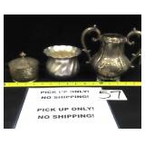 Three (3) Pieces of Old Metal Ware (metal content