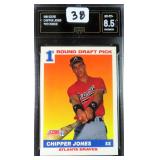 1991 Score Chipper Jones (RC) GMA 8.5