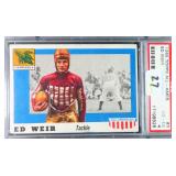 1955 Topp All-American ED WEIR PSA 4