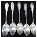 7.92 Troy Ounces 80% Silver Spoons, $212.45