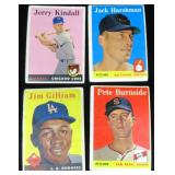 Four (4) 1958 Topps Baseball Cards