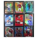 Nine (9) Serial #d Football Rookie Cards
