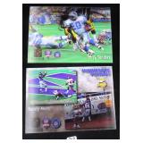 (2) NFL Films Motion Cards, 5"x7" Barry Sanders &