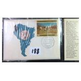 1970 Columbia 50 centavos, Stamp, Postmarked.