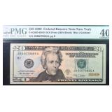 2009 $20 FRN (NY) PMG 40 EPQ