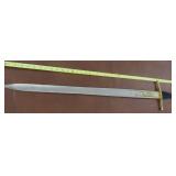 46" Sword  primitive wood handle wrapped.