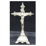OLD 7.75" Jesus on Cross, Super Patina. Metal