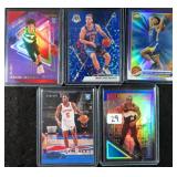 Five (5) Serial #d Basketball Rookie Cards