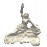 Wonderful Art Nouvea Metal Lamp Base, Fine Details