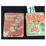 TWO (2) 1937Big Little Books: Donald Duck and Kayo
