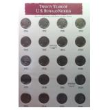 Twenty (20) Buffalo Nickel Date Run (1916-1938)