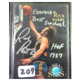 Rick Barry Signed Basketball Card inscribed