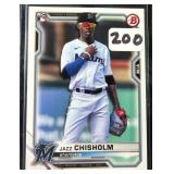 2021 Bowman Jazz Chisholm Jr. Rookie Card, Yanks