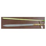 45" Sword marked "Toledo", primitive wood handle