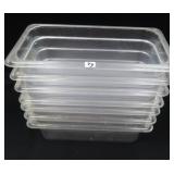 Seven (7) Carlisle  Third Size Food Service Pans,