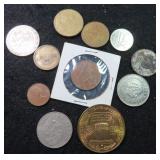 Foreign Coins, Medals and Tokens, 11 pieces
