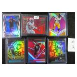 SIX (6) Serial #d Football Rookie Cards