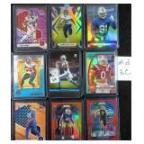 NINE (9) Serial #d Football Rookie Cards