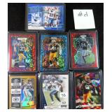 SEVEN (7) Serial #d Football Cards: TD White 48/49