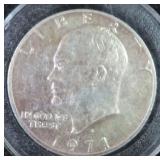 SILVER 1971-S IKE Dollar, $10.80 MELT