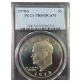 1978-S IKE Dollar, PCGS PR69DCAM, $30 Guide